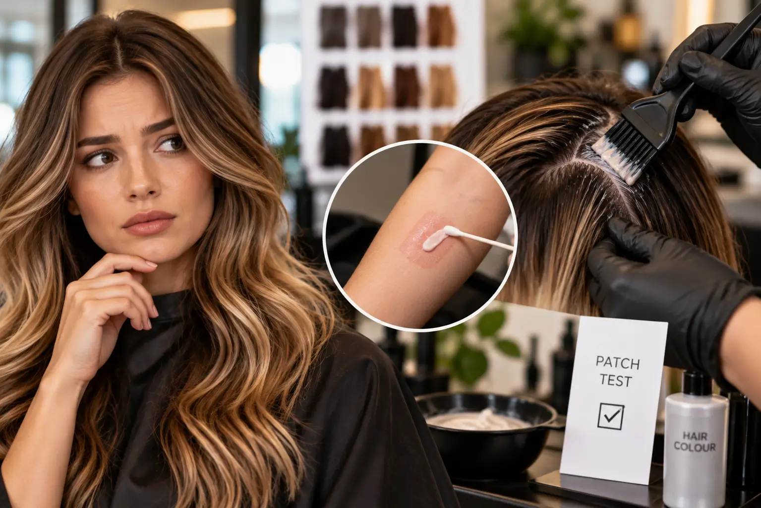 Hair dye allergy Canada safety consultation before professional hair colouring